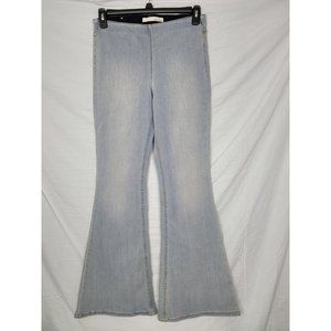 Ella Moss Body Sculpt Womens Denim Hip Hugger Flared Jeans Light Wash Size 29